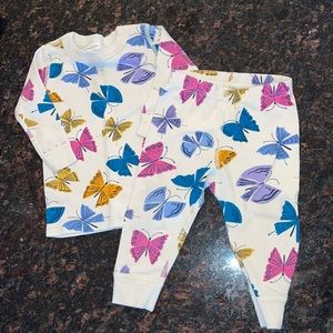 Hanna Andersson Butterfly Long Sleeved Pajama Set